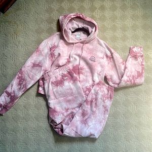 Vans Pink Tie-Dye Women's Hoodie and Jogger Set